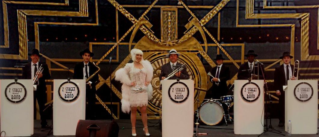 The Z Street Speakeasy Band performing for Corporate Gatsby themed awards dinner.